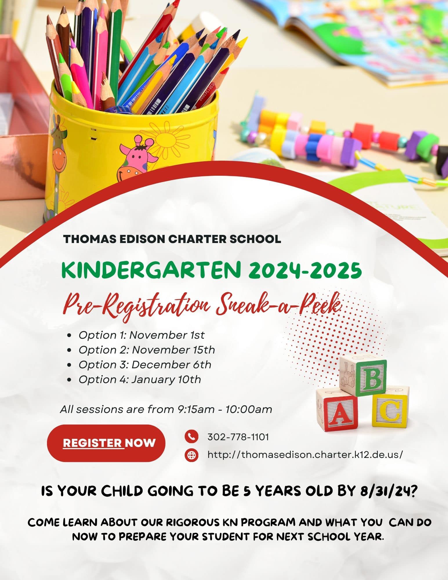 2024 2025 Kindergarten Pre Registration   TECS Kindergarten PreRegistration 2024 2025 